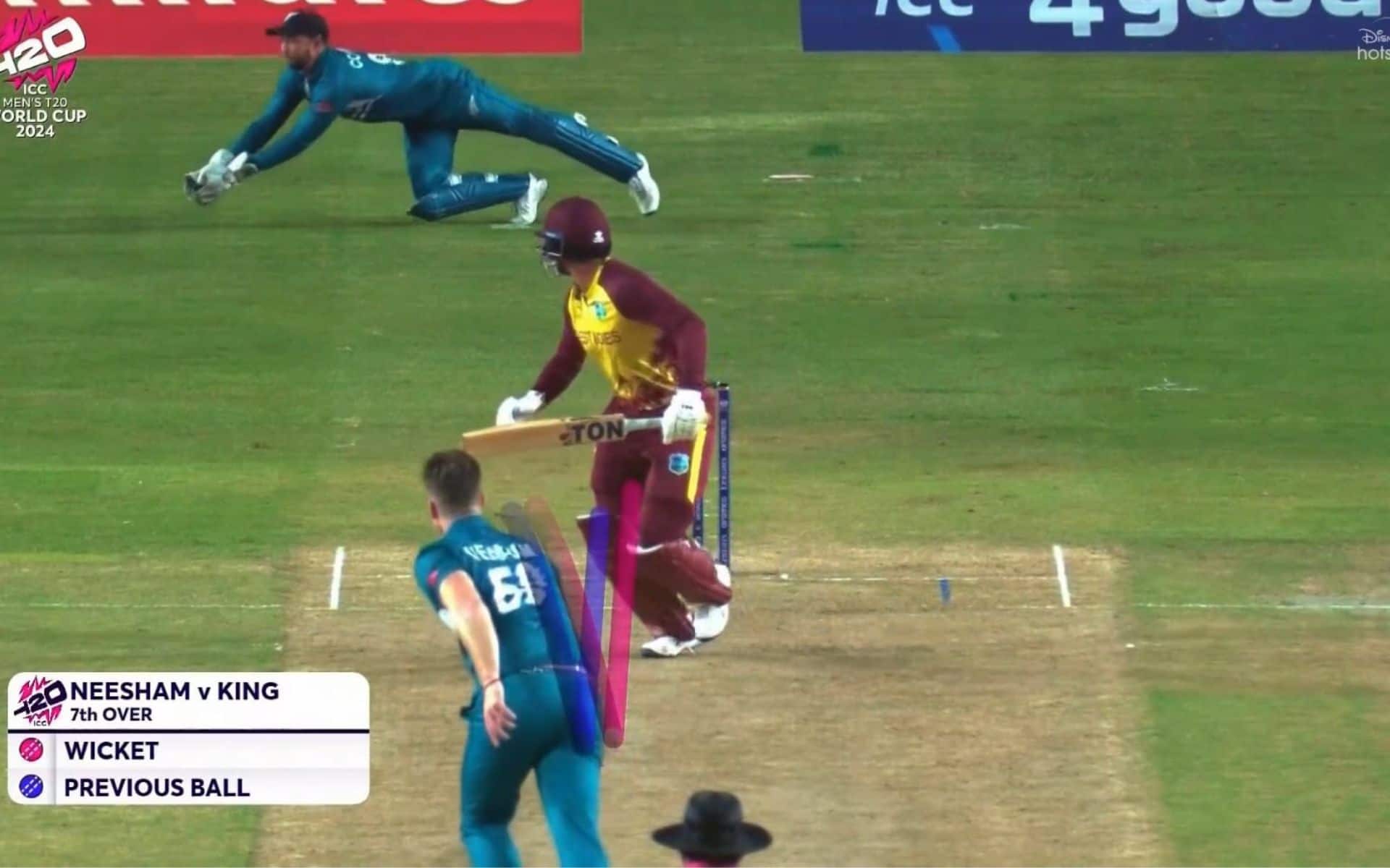 Neesham Scalps Brandon King's Wicket With 'Dream Delivery' To Worse Things For WI; Check Pic